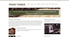 Desktop Screenshot of primetimber.co.uk